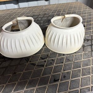 White Protective Bell Boots - Dover Saddlery